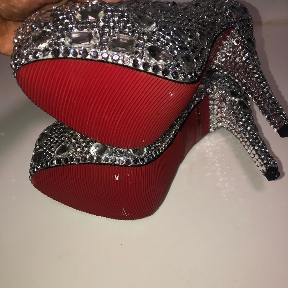 Wedding/birthday crystal red bottom pumps - Picture 3 of 8